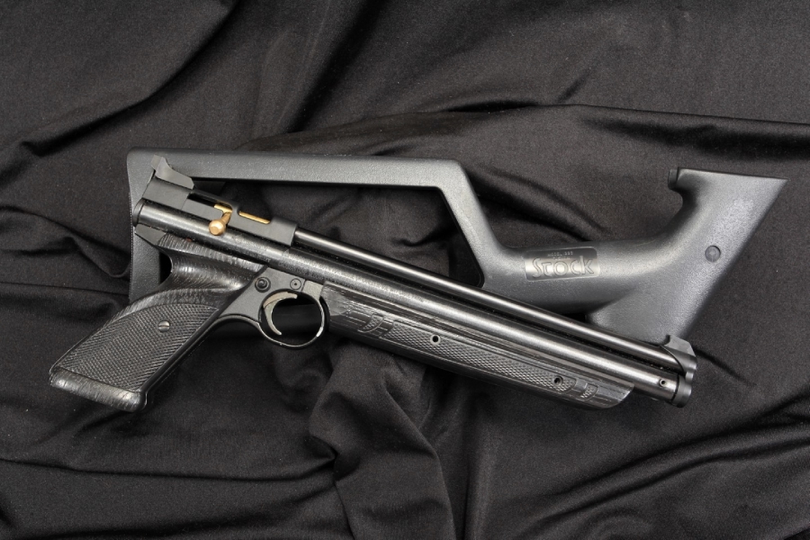 Crosman Model 1322 Medalist .22 Cal Pistol & Stock For Sale At ...